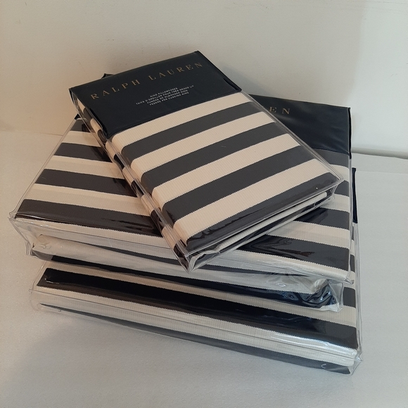 RALPH LAUREN Durant Camron Stripe KING 4 Piece Sheet Set MSRP $405 - Picture 14 of 14